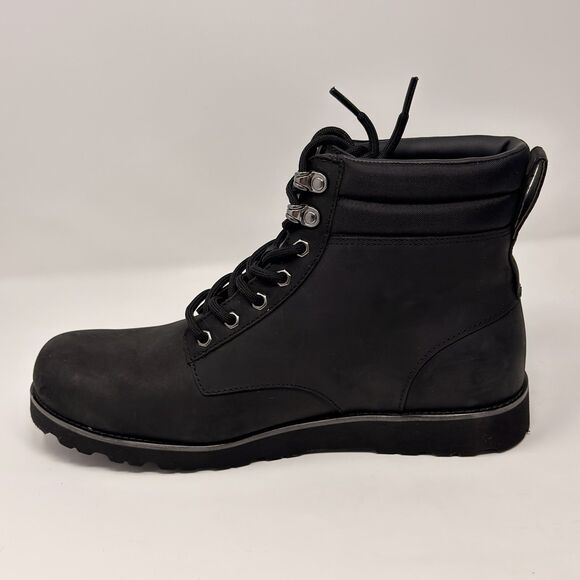 UGG Maddock Waterproof Leather Lace Up Boots Black Men’s 10 EU 43 STORE MODEL